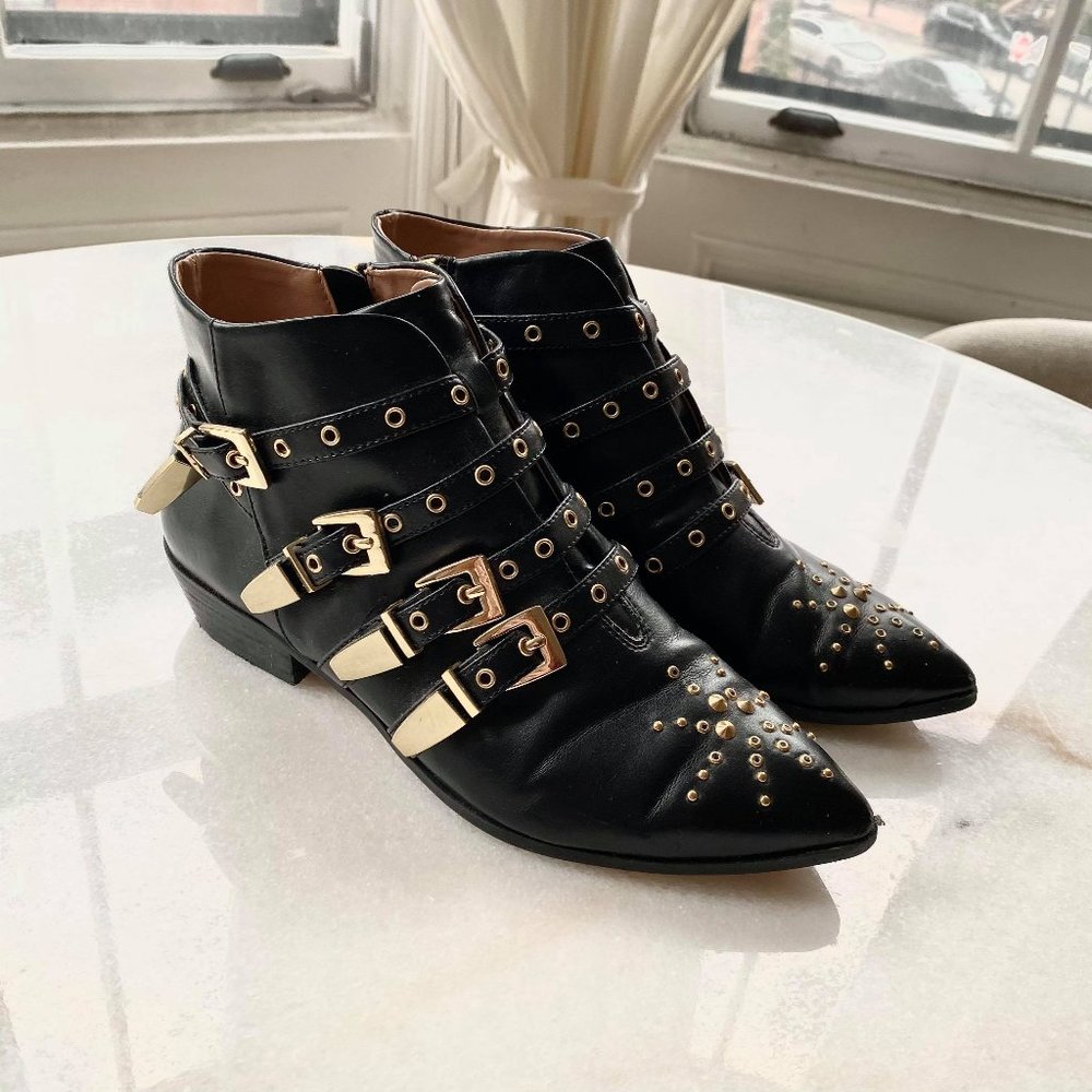 Zara Trafaluc Buckled Boots: Chloe Susanna Dupes